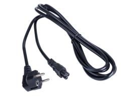 Cabo de Alimentação CP Nb-10A Euro 3 Pinos C5 Iec 3M Padrão Híbrido C/E/F Cee 7/7 Preto
