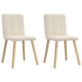 vidaXL Cadeiras de jantar 2 pcs linho