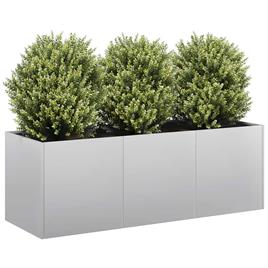 vidaXL Planter 120x40x40 cm aço galvanizado