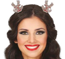 Tiara de rena sentada brilhante