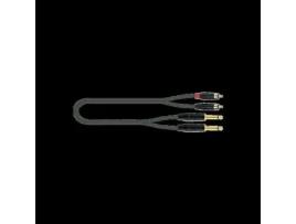 QUIKLOK Just-2Rca2J-2 Apenas 2 X Conector Mono 2 X Cabo de Áudio Rca de 2 M