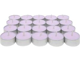 Velas de chá perfumadas | Pack de 20 | Velas tealight | 4,5 horas de duração | Aroma de lavanda COM-FORT HOUSE.