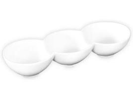 Prato para Snacks 3 Divisórias WILMAX