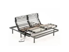 Sommier Articulado Mando Procare Láminas NALUI Cinzento (200x135x25cmcm)