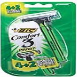 Máquina de Barbear Manual Comfort 3 Pivot Bic (6 uds)