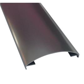 Perfil para bloco de vidro CURVA PRATEADO BRILHO 250