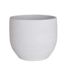 Vaso de cerâmica AURA 29CM BRANCO