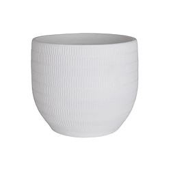 Vaso de cerâmica AURA 29CM BRANCO