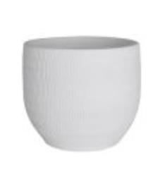 Vaso de cerâmica AURA 20CM BRANCO