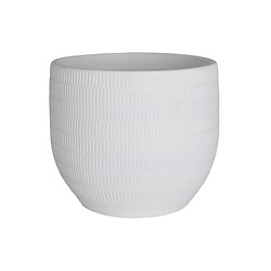 Vaso de cerâmica AURA 20CM BRANCO