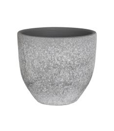 Vaso de cerâmica HESTIA 25CM CINZA GRANITO