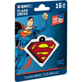 Unidade Flash Pen USB Superman, USB 2.0, 16 GB