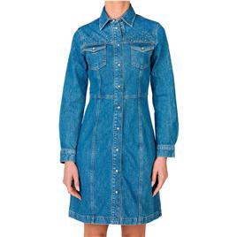 Pepe Jeans Vestido Curto De Manga Comprida Luna Sparkle
