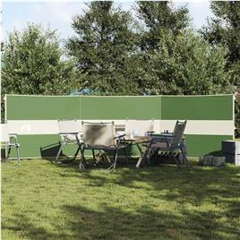 vidaXL Corta-vento de campismo 490x123 cm impermeável verde