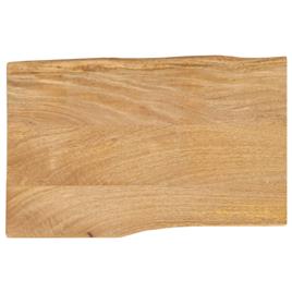 vidaXL Tampo de mesa c/ borda viva 50x40x2,5 cm mangueira maciça