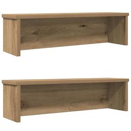 vidaXL Racks de cozinha empilháveis 2 pcs Carvalho Artesanal
