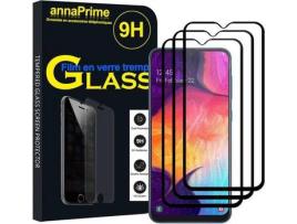 Para Samsung Galaxy A50 Sm-A505F 6,4: 3 Pacotes de Película de Vidro Temperado Colorido Preto