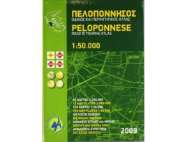 Livro Peloponnese Road and Touring Atlas de T Adamakopoulos (Inglês)