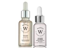 Vitamina C Glow: Hydro Gel para Olhos, Sérum Facial, Aloe Vera e Creme para Mãos