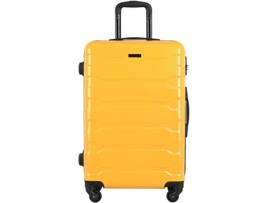 Mala De Viagem Grande 4 Rodas Amarelo Santorini