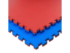 Tapete de Treino Desportivo JOWY Ginásio e Artes Marciais 9 Peças 9M2 espessura  2 cm Vermelho/Azul