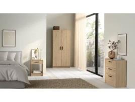 Embalagem de Peças para Conjunto de Quarto - Armário + Cómoda + Mesa de Cabeceira (Outlet Grade A)