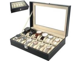 Organizador de relógios com 12 compartimentos ISO TRADE