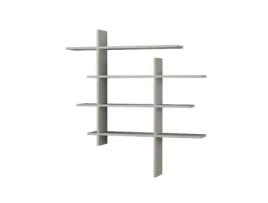 Prateleira Isabella In Placa de Aglomerado de Melamina Branco 115X22X115 Cm EPIKASA