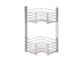 BELTRAN 4021 DELUXE Saboneteira Canto Duplo L Cromado BELTRAN