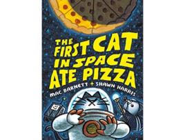 Livro First Cat in Space Ate Pizza de Mac Barnett (Inglês - Capa Dura)
