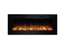 Lareira Elétrica de Parede BALDERIA Fiamma 48 Preto