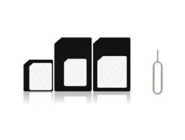 Adaptador Nano Sim Card + Micro Sim 3 em 1