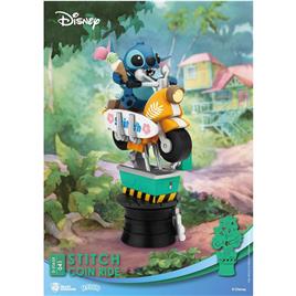 Beast Kingdom Toys Diorama Disney D Stage Pvc Stitch Coin Ride 16 Cm