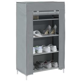 vidaXL Sapateira cinzenta 60,5x30x97 cm Tecido não tecido