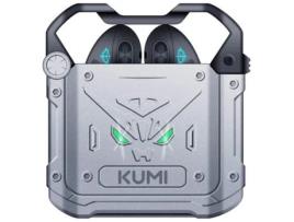 Auriculares Mech Tws KUMI Bluetooth Prateado