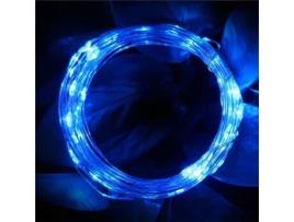 Cordão de Luz de Fio de Cobre Azul 10 Metros 100 Leds AURUM