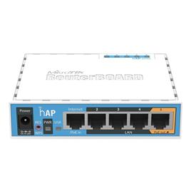 Cloud Router Switch MikroTik hAP 2.4GHz PoE Branco (RB951Ui-2nD)