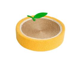 Bowl Arranhador para Gatos Redondo de Sisal Laranja MEOIRUERY