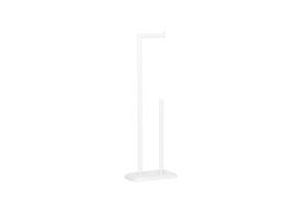 BA70056 Porta-rolos de banheiro em metal branco ANDREA HOUSE