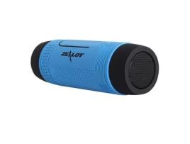 Coluna Bluetooth Powerbank Zealot Lanterna S1 Subwoofer Azul