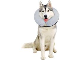 BENCMATE Colar Inflável Protetor para Cães e Gatos Colar de Recuperação em Cone Suave que não Bloqueia a Visão