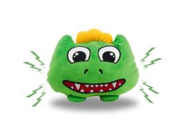 Chuckle Chums Dino Brinquedo Interativo com Som Ideal para Cães Gatos Brinquedo Vibratório e Sonoro ISL SHOP
