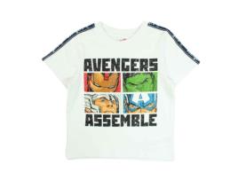 T-Shirt de Criança VINGADORES Algodão Branco (XS)