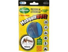 Pulseira Citronela Anti-Mosquitos + Recarga Azul