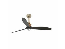 Just Fan M Led Ventilador de Teto Ouro Velho/Preto FARO BARCELONA