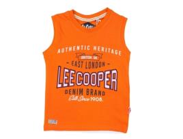 T-Shirt de Criança LEE COOPER Algodão Laranja (XS)