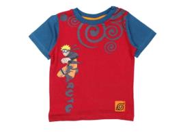 T-Shirt de Criança NARUTO Algodão Vermelho (XS)