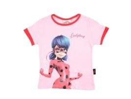T-Shirt de Criança MIRACULOUS AS AVENTURAS DE LADYBUG Algodão Rosa (XS)