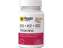 Vitamina D3K2B12 460Mg 60 Cápsulas RAAB VITALFOOD