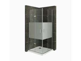 Cabine de Duche MOMENTS OF GLASS Matilde Dk13 (Vidro Temperado - Fosco - 95x75x 180 cm)